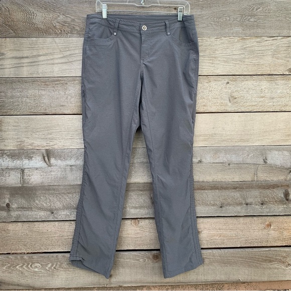 Kuhl Trekr Pant Womens 8 Gray Convertible Side Seam Cinch Ruched Hiking Outdoor - Picture 4 of 15
